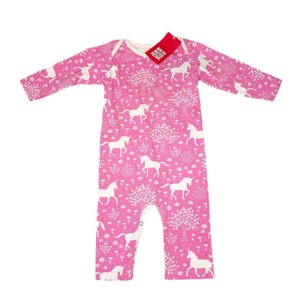 NWT Winter Water Factory Organic Cotton Romper Size 12 Months